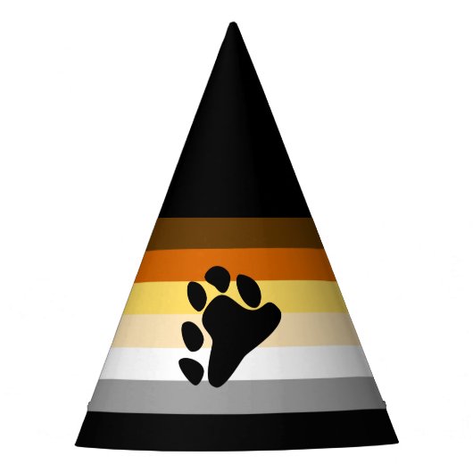 Bärenflagge mit Paw Partyhütchen (Vorderseite)