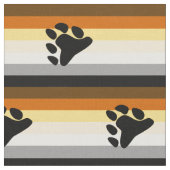 Bärenflagge mit Paw Stoff (Nahaufnahme)