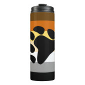 Bärenflagge mit Paw Thermosbecher (Vorderseite)