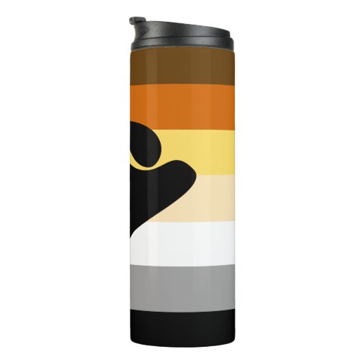Bärenflagge mit Paw Thermosbecher (Nach rechts gedreht)