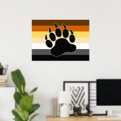Bärenflagge Poster (Heimbüro)