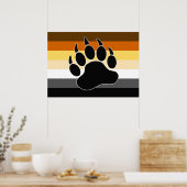 Bärenflagge Poster (Küche)