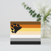 Bärenflagge Postkarte (Stehend Vorderseite)