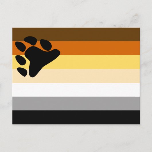 Bärenflagge Postkarte (Vorderseite)