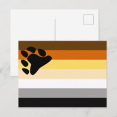Bärenflagge Postkarte (Vorne/Hinten)