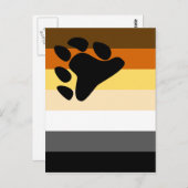 Bärenflagge Postkarte (Vorne/Hinten)