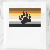 Bärenflagge Rechteckiger Aufkleber (Tasche)