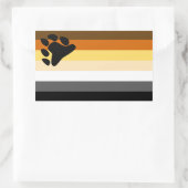 Bärenflagge Rechteckiger Aufkleber (Tasche)