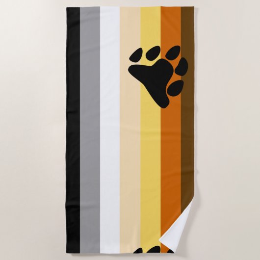 Bärenflagge Strandtuch (Vorderseite)