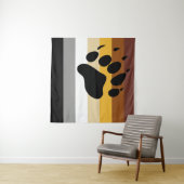 Bärenflagge Wandteppich (Beispiel (Horizontal))