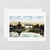 Bärenfluss, Wasserwerk und Hafen, Petoskey, Mich Postkarte (Vorne/Hinten)