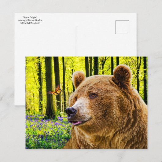 "Bärenfreude" Postkarte (Vorne/Hinten)