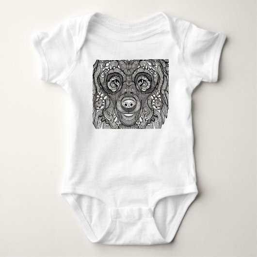 Bärenfront Baby Strampler (Vorderseite)