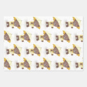 Bärenfuß im Regen Geschenkpapier Set (Vorderseite 2)