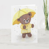 Bärenfuß im Regen Karte (Vorderseite)