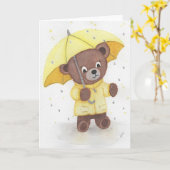 Bärenfuß im Regen Karte (Gelbe Blume)