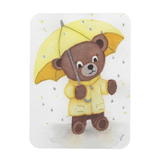 Bärenfuß im Regen Magnet (Vertikal)