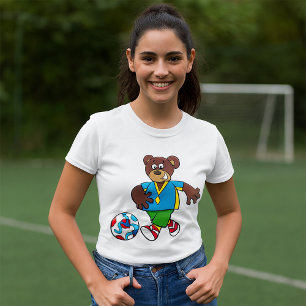 Bärenfußballspieler T-Shirt
