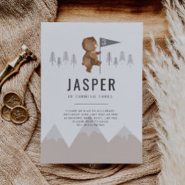 Bärengebirge Dritter Geburtstag Einladung