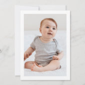 Bärengebirge Einladung zum ersten Geburtstag Foto (Rückseite)