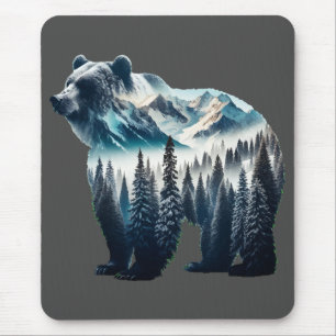 Bärengebirge und Wälder Mousepad