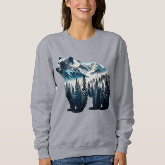 Bärengebirge und Wälder Sweatshirt (Vorderseite)
