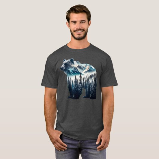 Bärengebirge und Wälder T-Shirt (Vorne ganz)