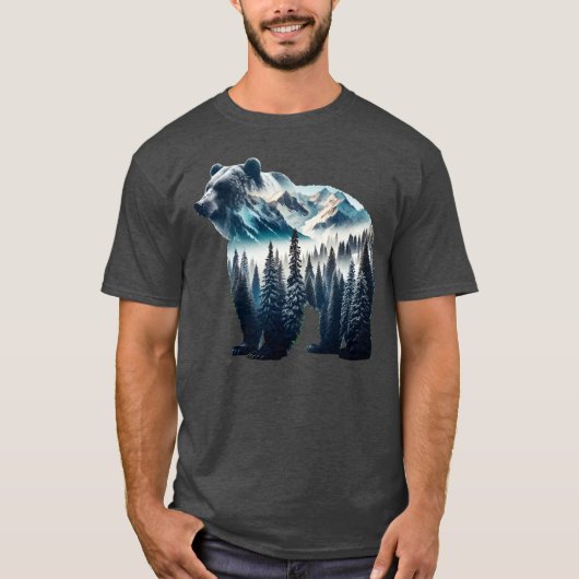Bärengebirge und Wälder T-Shirt (Vorderseite)