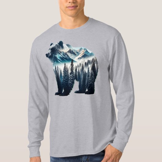 Bärengebirge und Wälder T-Shirt (Vorderseite)
