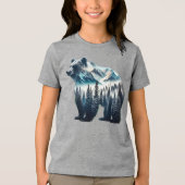 Bärengebirge und Wälder Tri-Blend Shirt (Vorderseite)