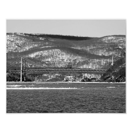 Bärengebirgsbrücke B/W Fotodruck (Vorne)