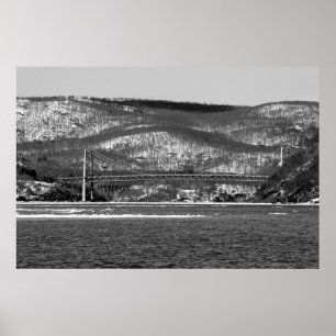 Bärengebirgsbrücke B/W Poster