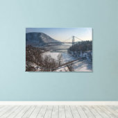 Bärengebirgsbrücke Leinwanddruck (Insitu (Holzboden))