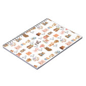 Bärengedächtetes, nahtloses Design-Foto Notizblock (Linke Seite)