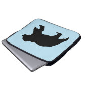Bärengehäuse Silhouette Laptopschutzhülle (Vorne Knopf)