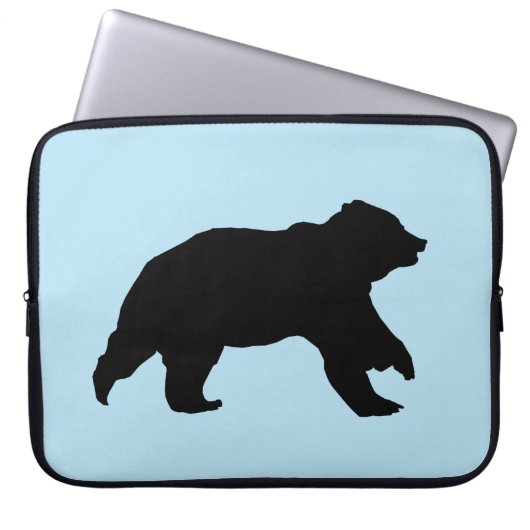 Bärengehäuse Silhouette Laptopschutzhülle (Vorderseite)