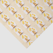 Bärengeschlecht erster Geburtstag neutraler Gelbbb Seidenpapier (Ausschnitt)