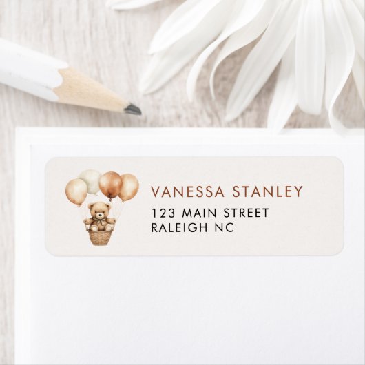 Bärengeschlecht - Neutrale Babydusche-Rücksendeadr (Insitu)