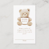 Bärengeschlecht - neutrales Windelkreuz Begleitkarte (Vorderseite)