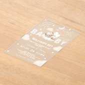 Bärengeschlecht offenbart neutral acryleinladungen (Ablage )