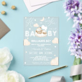 Bärengeschlecht offenbart neutral acryleinladungen (In Situ (Hochzeit))