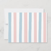 Bärengeschlecht offenbart Rosa und Blauer Ballon D Dankeskarte (Rückseite)