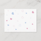 Bärengeschlecht zeigt Bücher für Baby Begleitkarte (Rückseite)