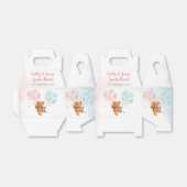 Bärengeschlecht zeigt Rosa und Blauer Ballon Geschenkschachtel (Ungefaltet)