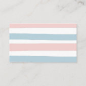 Bärengeschlecht zeigt Windelballon Begleitkarte (Rückseite)