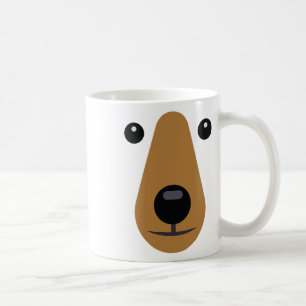 Bärengesicht Niedlich leicht Halloween Kostüm Kind Kaffeetasse