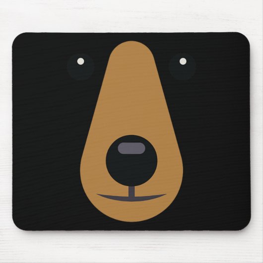 Bärengesicht Niedlich leicht Halloween Kostüm Kind Mousepad (Vorne)