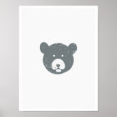 Bärengesicht Poster (Vorne)