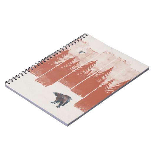 Bärengestaltung in der Wildnis | Tiergeschenk Notizblock (Linke Seite)