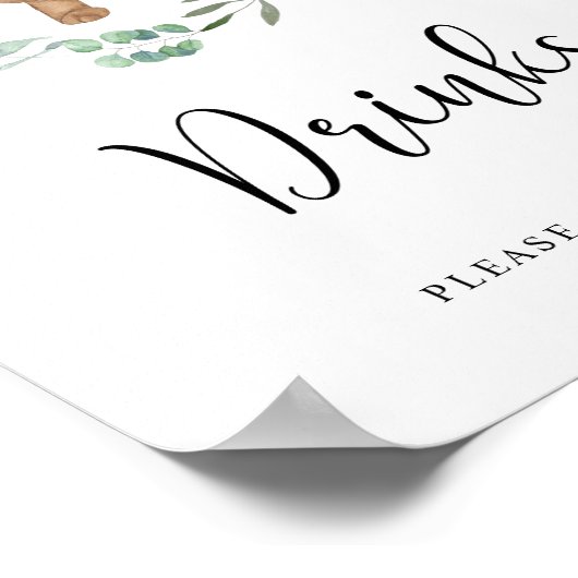 Bärengetränke helfen dir selbst Poster (Ecke)